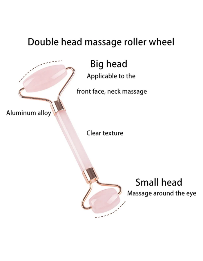 BODY QUEEN FACE – masažni valjček in Gua Sha , roza