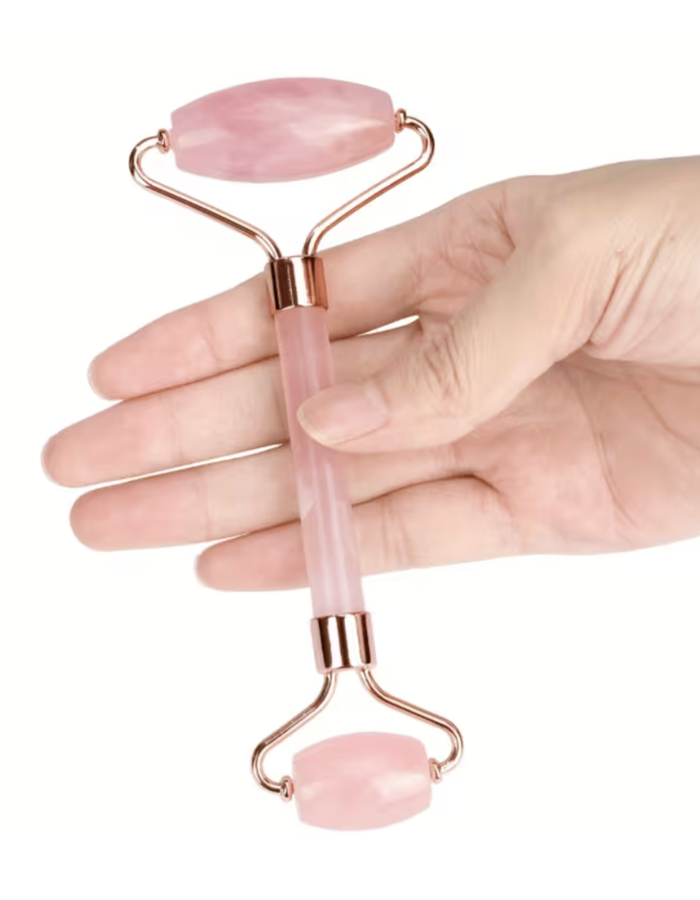 BODY QUEEN FACE – masažni valjček in Gua Sha , roza