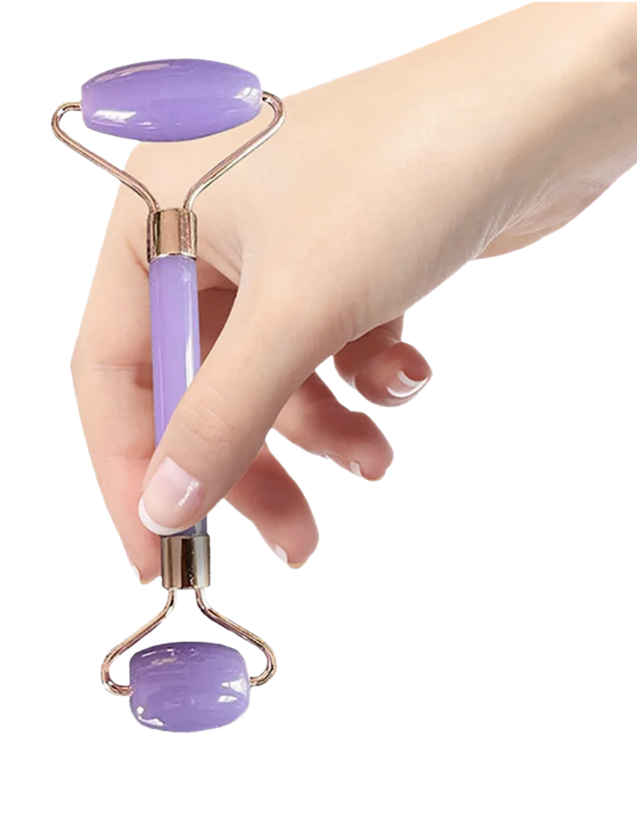 BODY QUEEN FACE – masažni valjček in Gua Sha , vijolična